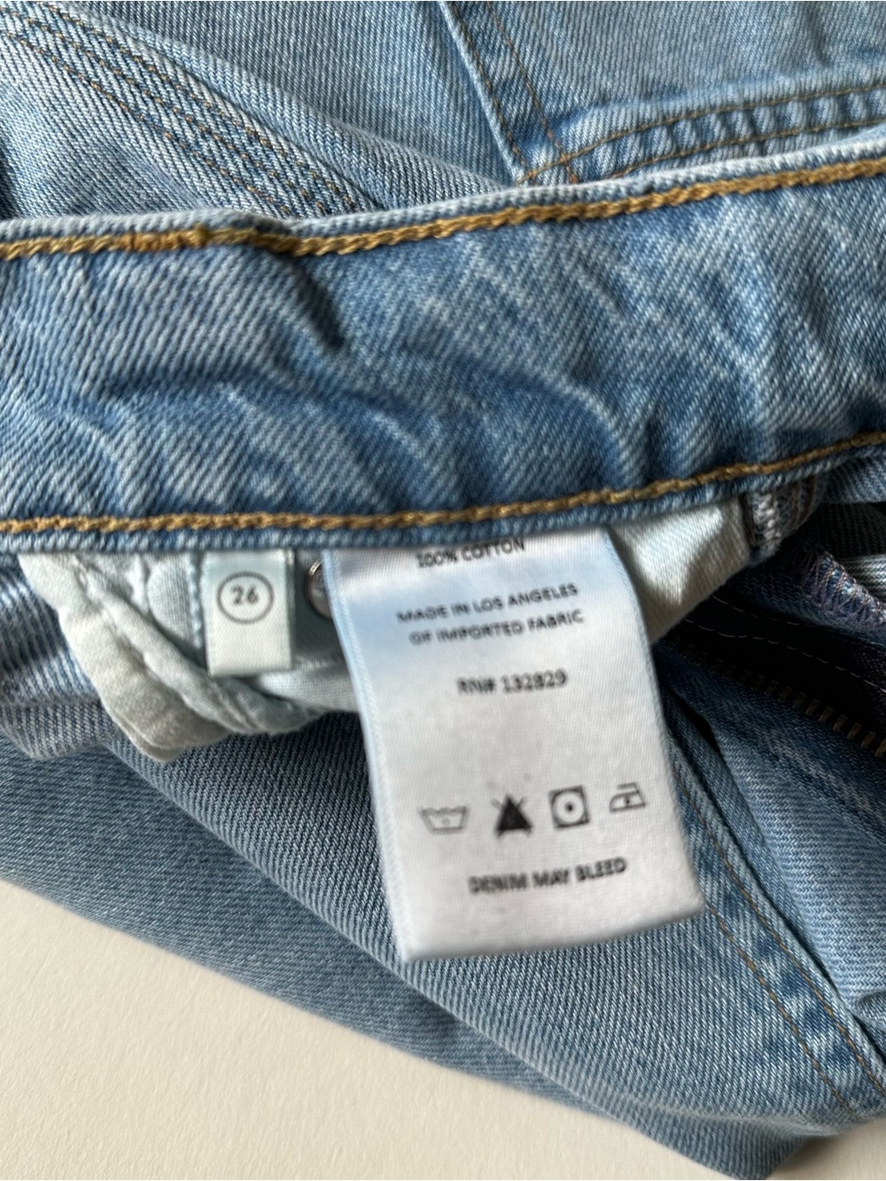 GRLFRND Milla Cargo Straight-Leg Jeans | Light Wash | Made in LA | Premium Denim - Picture 7 of 11